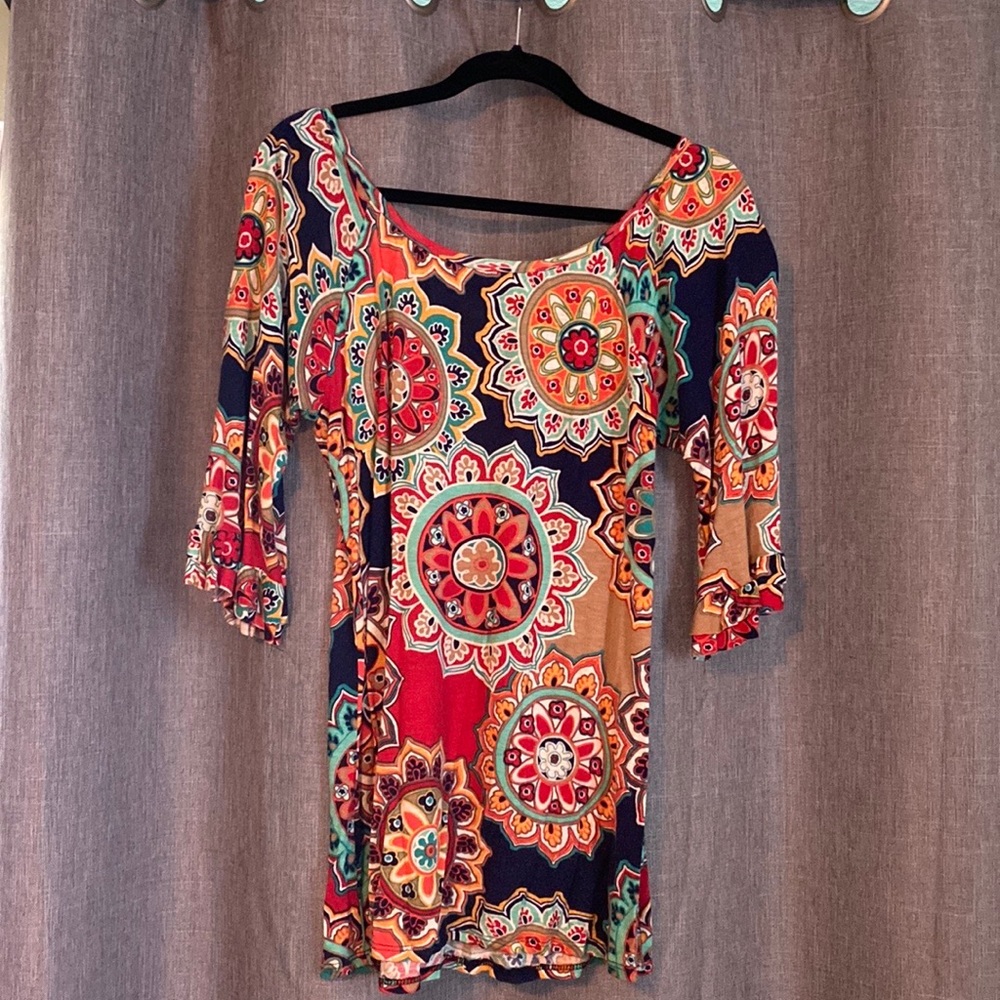 Colorful Boho flowy top - Picture 2 of 2